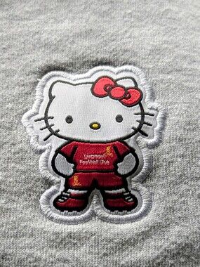 Liverpool FC  Hello Kitty Grey Sweatshirt (Fits Ladies Small)